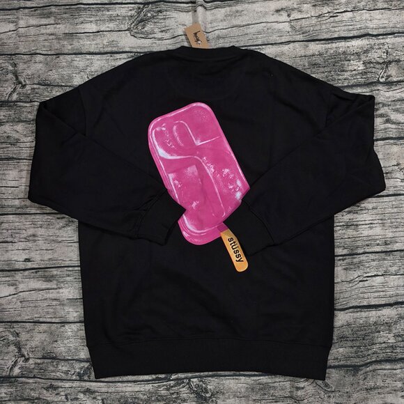 Stussy Black Printed Long-Sleeved Sweatshirt - Picture 6 of 7